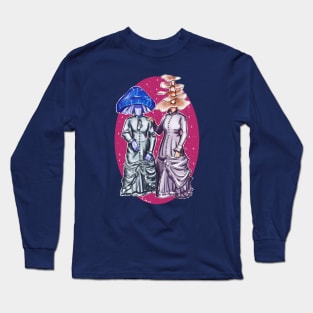 Victorian Mushroom Ladies Long Sleeve T-Shirt